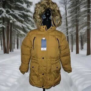 NWT! CREATMO US Sherpa Parka Winter Coat Puffer Youth Size 10-12